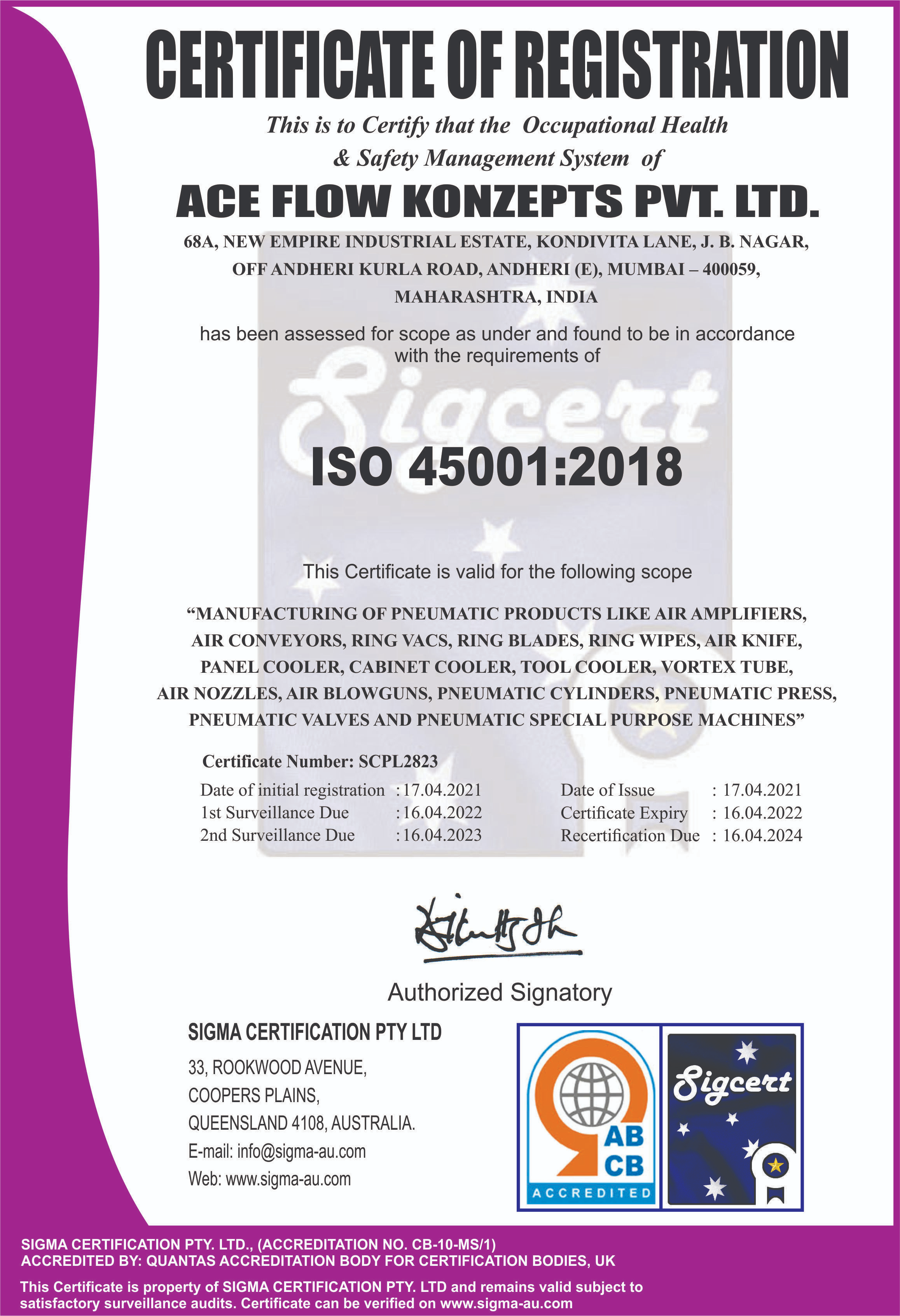 ISO 9001:2015 Certificate